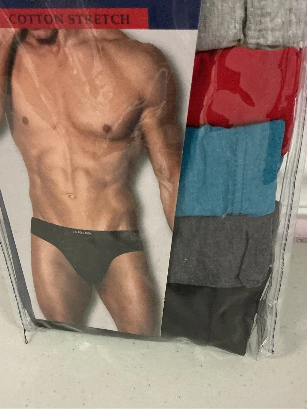 U.S. Polo Assn. Men's Bikini Briefs Pack Blue, Red Gray, Teal, Dark Gray nwb 3Xl